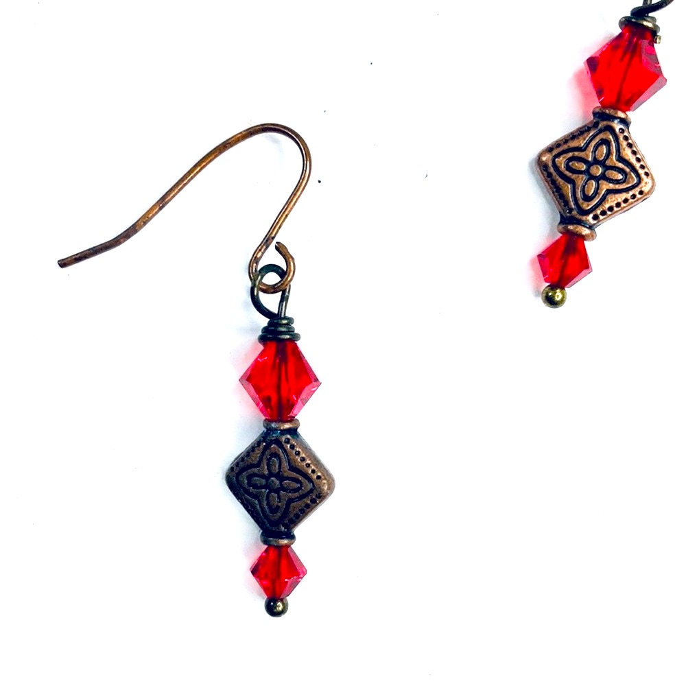 Simply Red Earrings